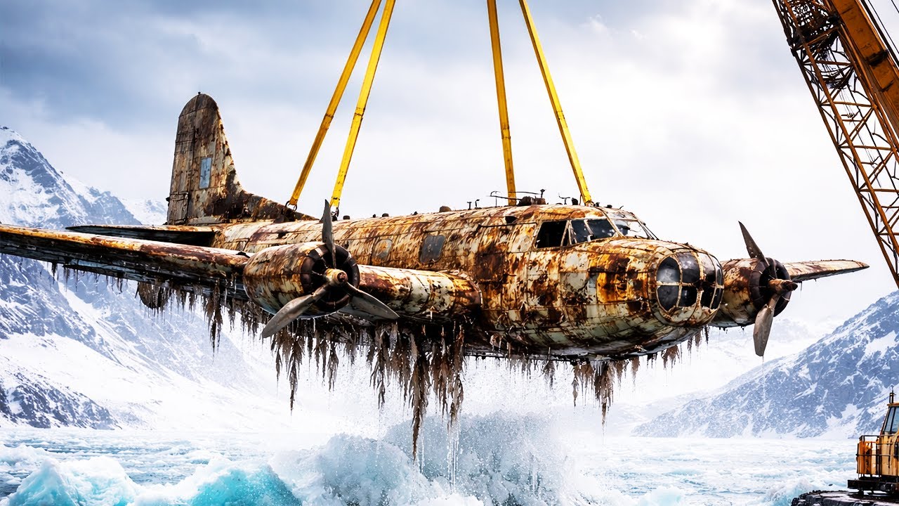Frozen Since WWII – The Extreme Restoration of an Avro Lancaster Bomber Trapped in Ice
