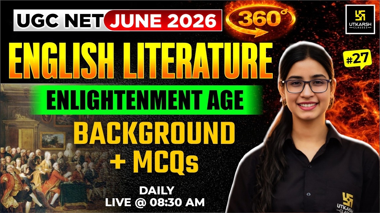 UGC NET JUNE 2026 | English Literature | Enlightenment Age, Background + MCQs | #27 | Prerna Ma’am
