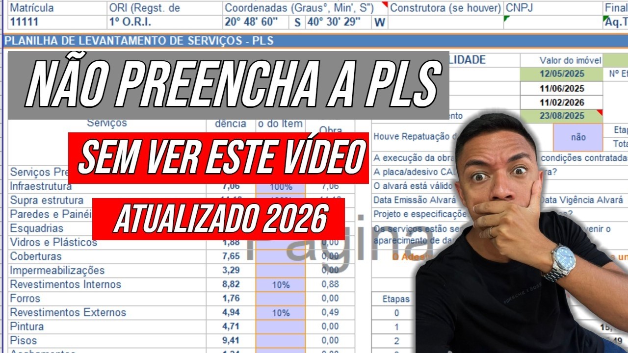 COMO PREENCHER A PLS DA CAIXA (ATUALIZADO) 3º MEDIÇÃO