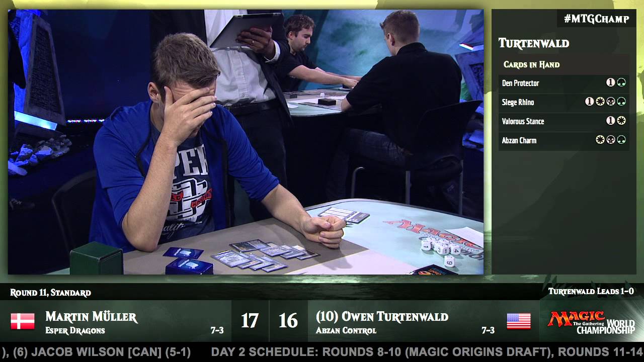 2015 Magic World Championship Round 11 (Standard) Martin Muller vs. Owen Turtenwald
