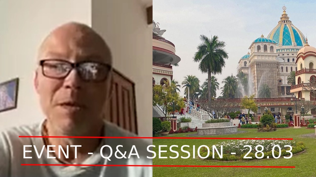 28 Mar, 2026 - Online Meeting for ISKCON Israel - Questions & Answers with Jagadish Prabhu (rus)