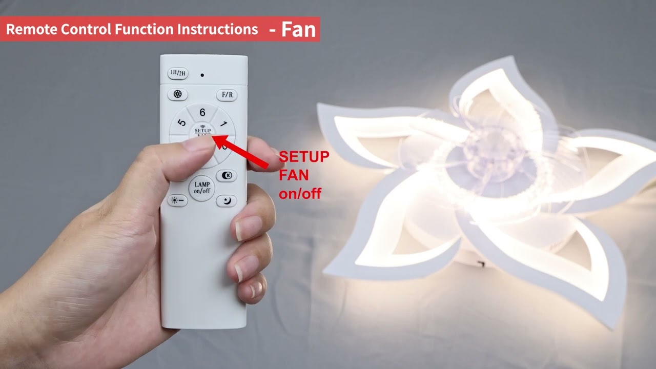 Lotus-Style Ceiling Fan Light (DX-FAN)