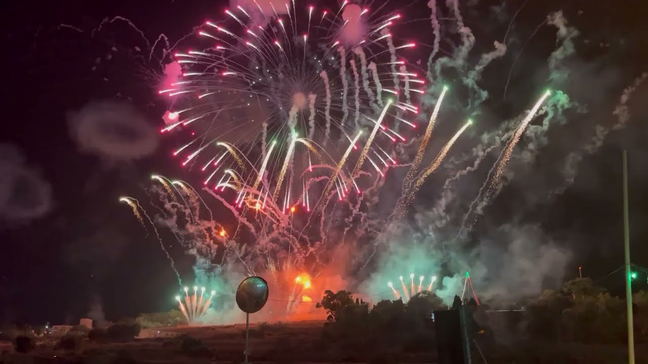 Feuerwerk Festa Hal-Lija, Malta 2023 Part 1
