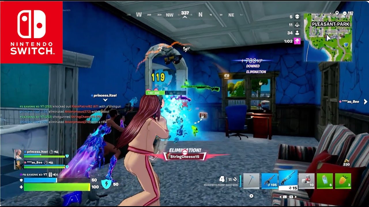 Nintendo Switch - 😱 My First 20 Bomb in Fortnite Reload with 2 Teammates Went AFK