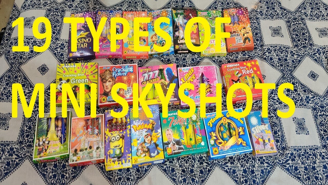 Testing 19 Types Of Mini SkyShots Total Price = 1737 (4k)