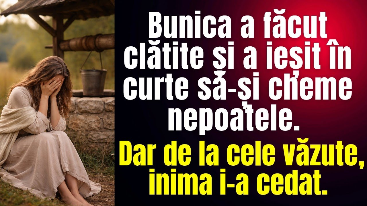 Bunica a copt clătite, și-a ieșit în curte să cheme nepoatele. Dar de la cele văzute ia cedat inima