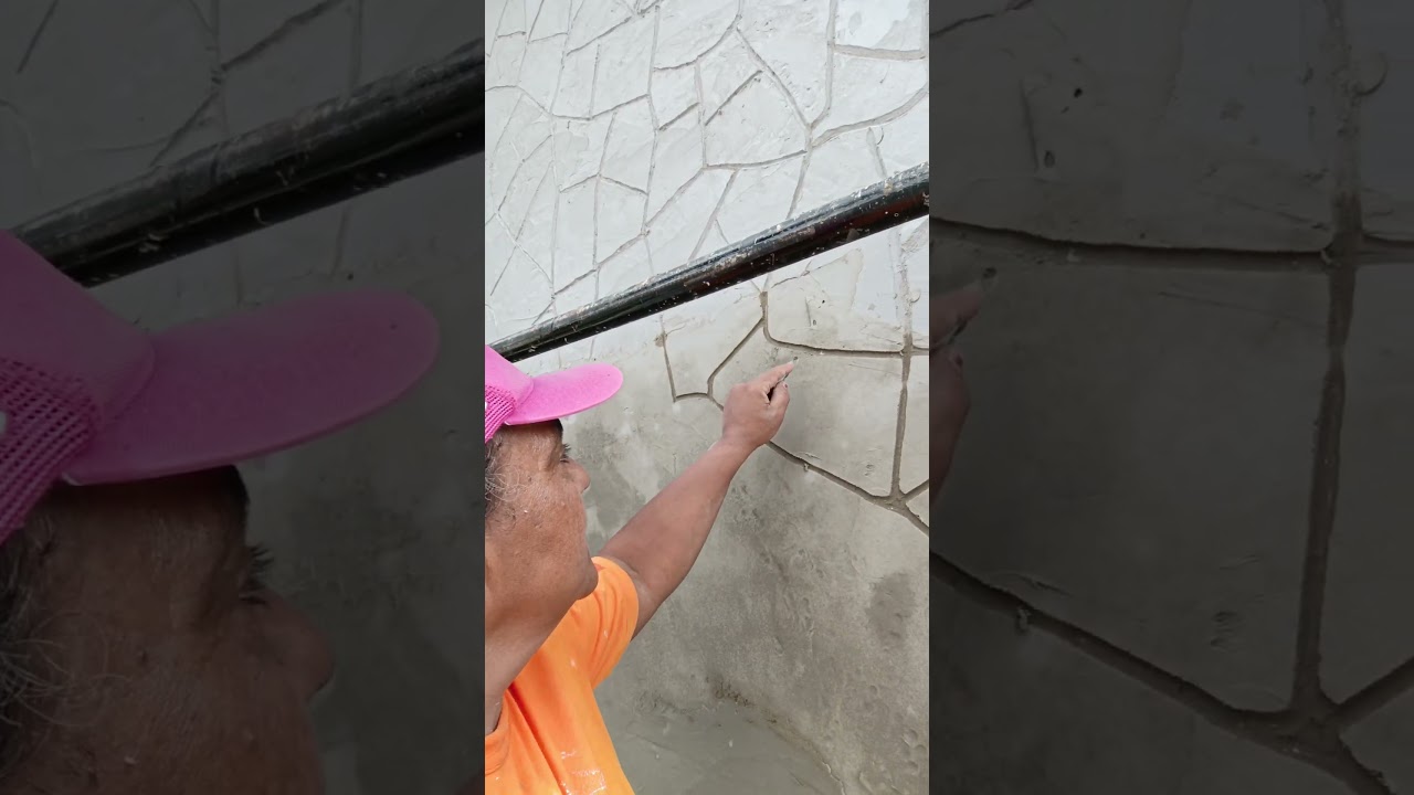 efeito pedra com argamassa