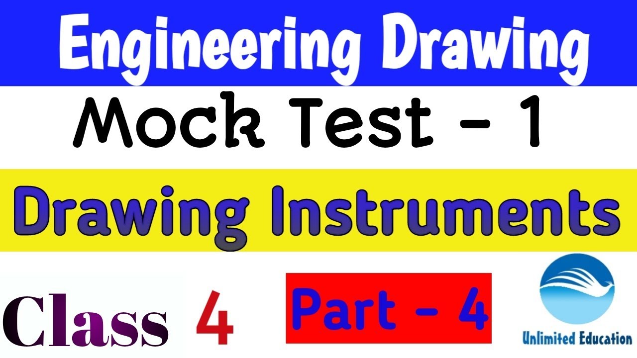 Mock Test - 1 | Drawing Instruments | Class - 4| Engineering drawing for RRB ALP CBT2