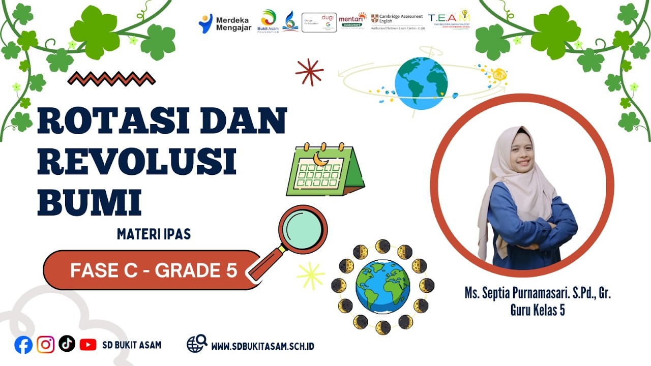IPAS Grade 5 - Rotasi dan Revolusi Bumi - Oleh Ms. Tia