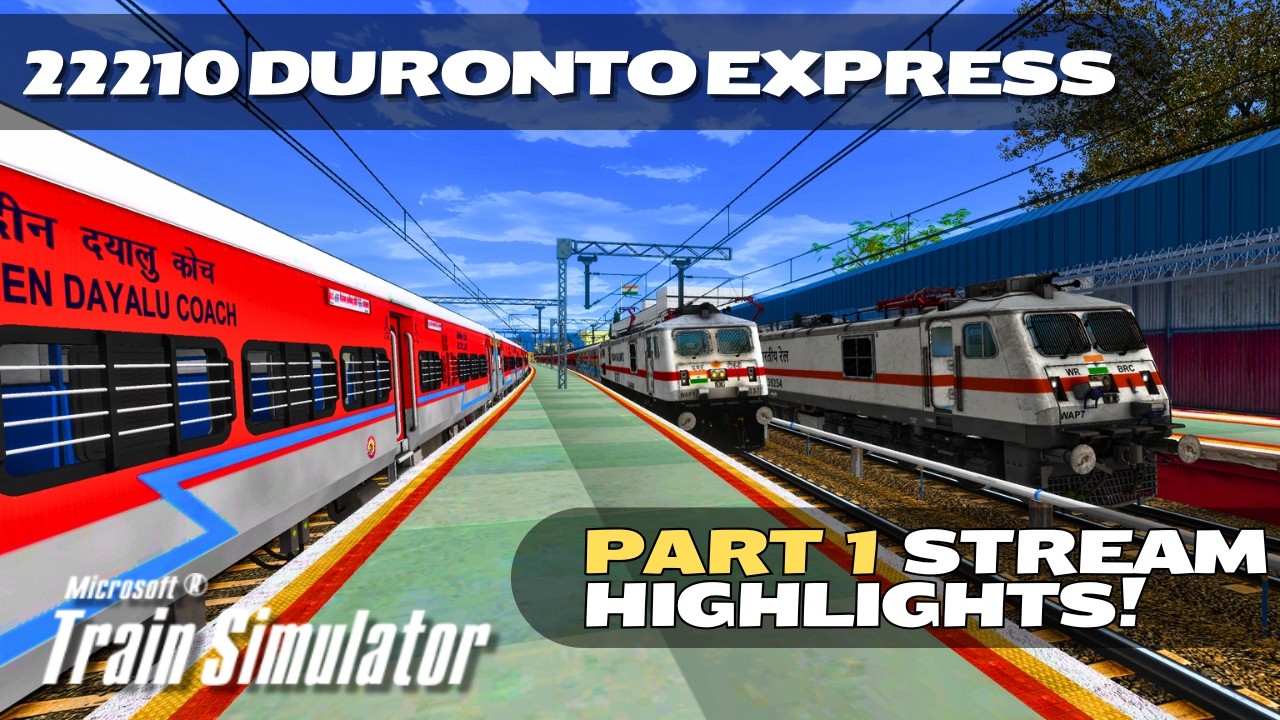 Stream Highlight | 22210 Duronto Express Samlaya Junction to Surat | MSTS/OR #indianrailways  #msts