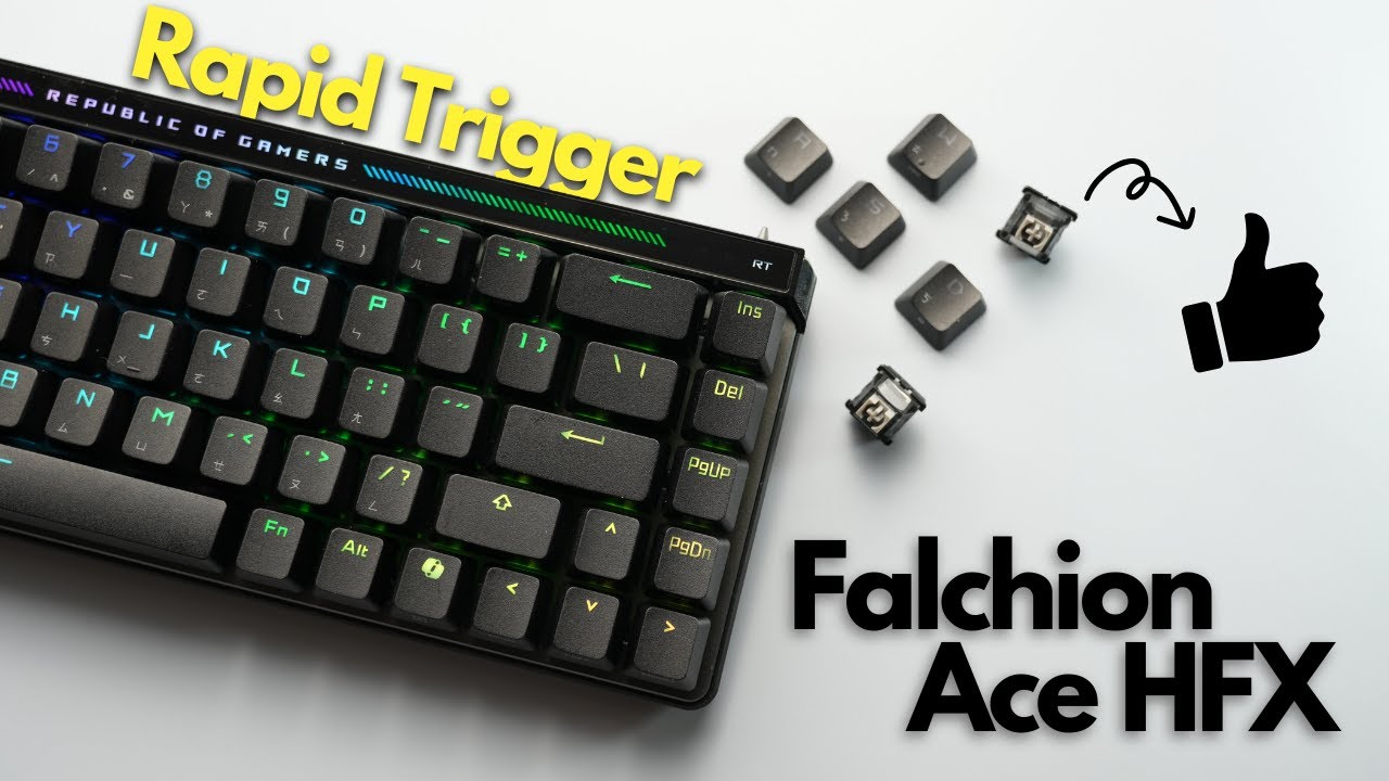 用頂尖客製磁軸加入戰局 | ROG Falchion Ace HFX電競鍵盤詳測