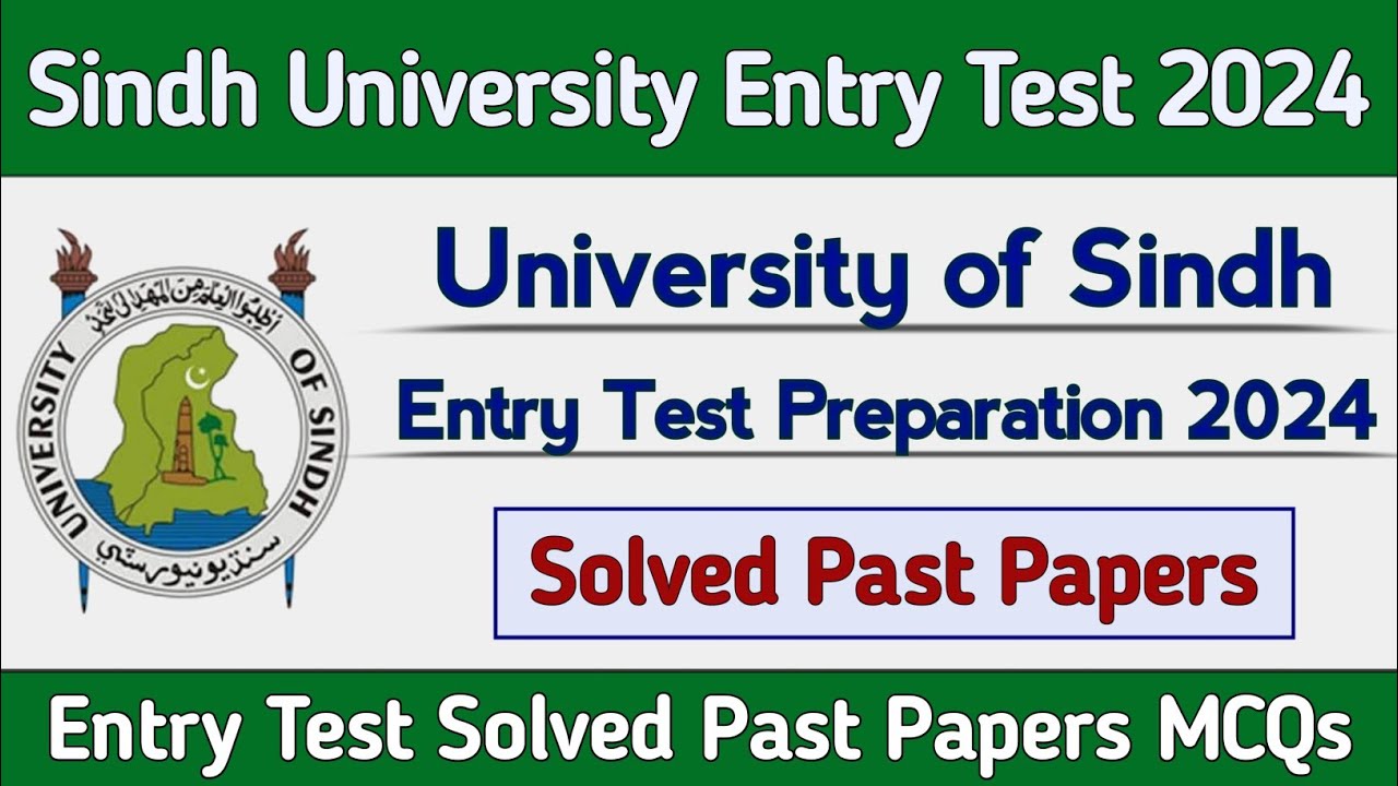 University of Sindh Jamshoro Entry test preparation 2024 | Sindh University Entry test Past Papers
