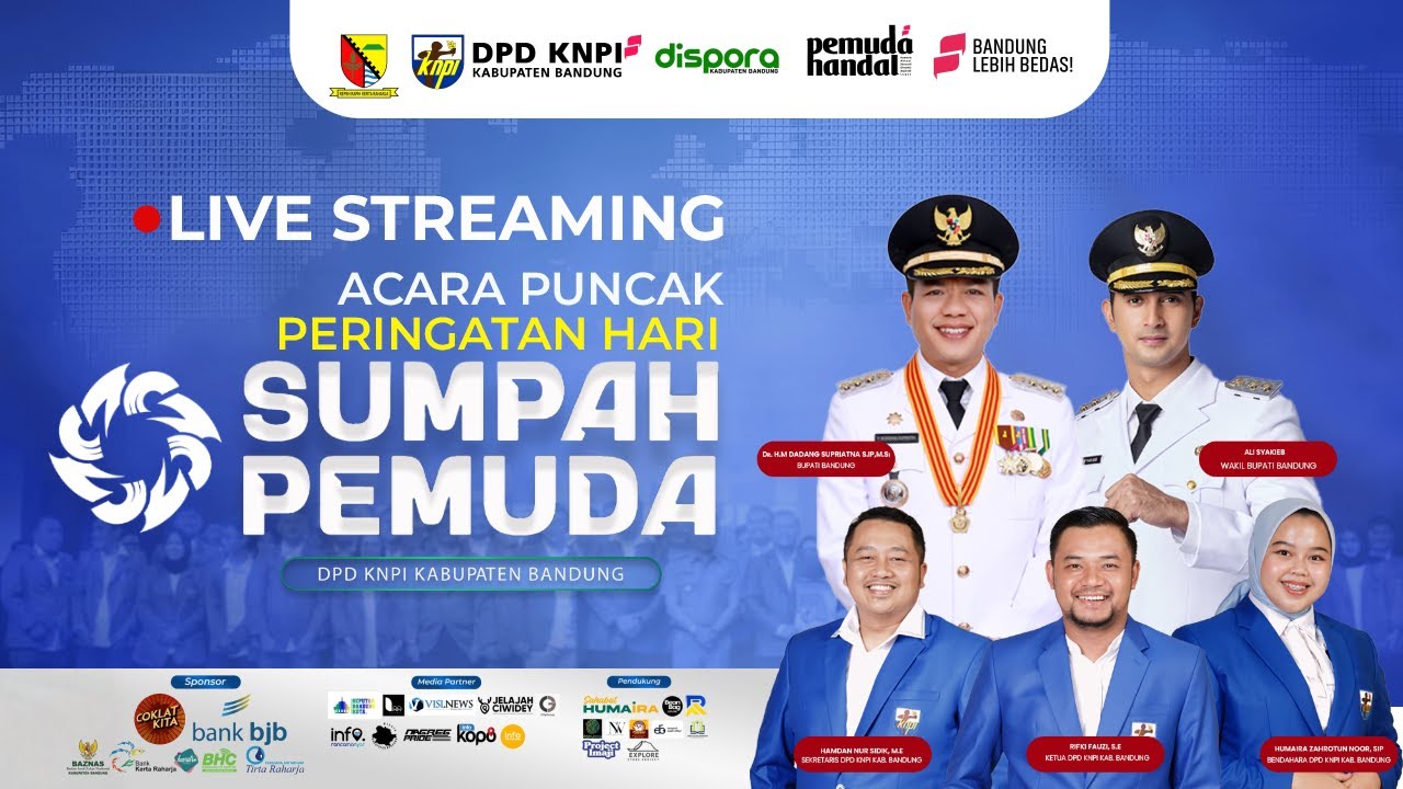 Acara Puncak Peringatan Hari Sumpah Pemuda KNPI Kabupaten Bandung