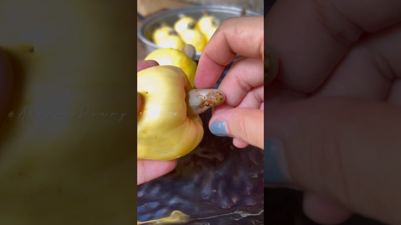 WHAT&rsquo;S INSIDE CASHEW FRUIT | kasoy fruit #shorts