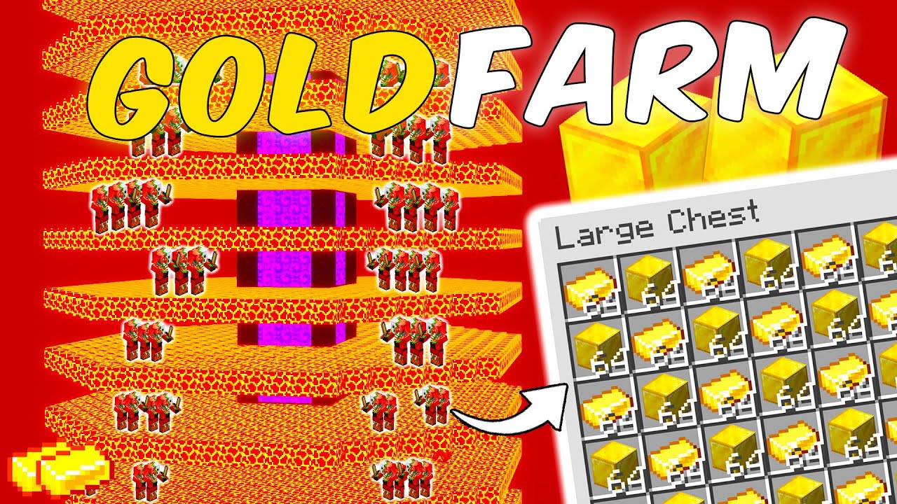 BU ALTIN FARMI MİNECRAFT'IN EN VERİMLİ VE EN İYİ FARMI !!! l Minecraft Sistemler
