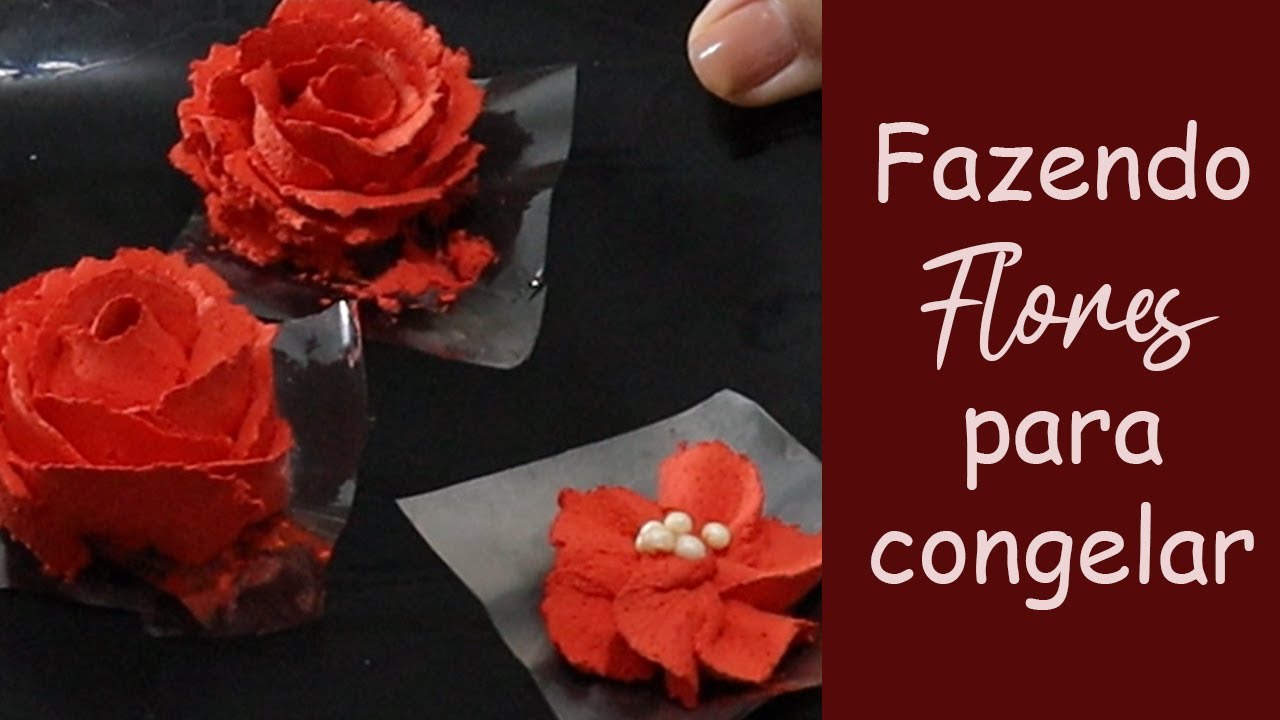 COMO CONGELAR FLORES CHANTININHO  PARA APLICAR NO BOLO