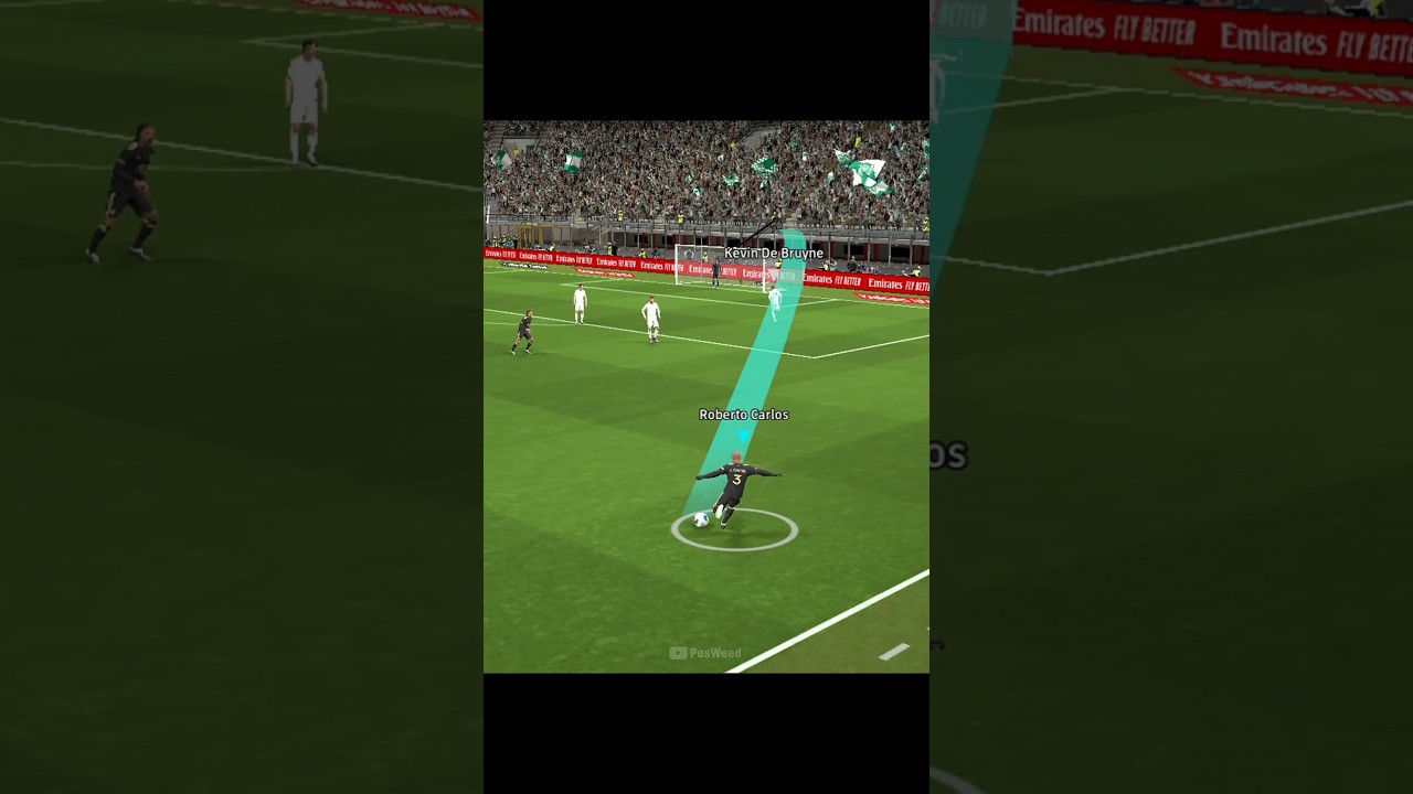 I scored Roberto Carlos most impossible FK 😱 #efootball2025 #efootball #pes #efootballmobile #shorts
