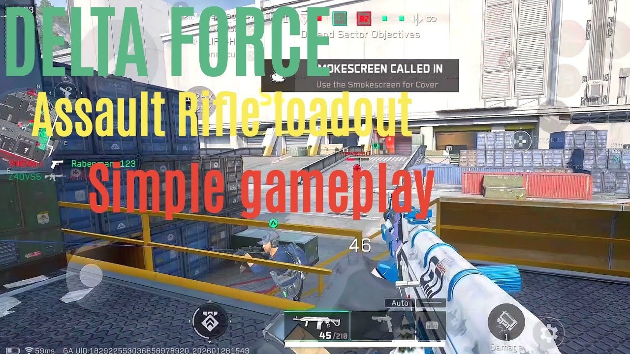 Delta Force - Assault Rifle loadout simple gameplay. 