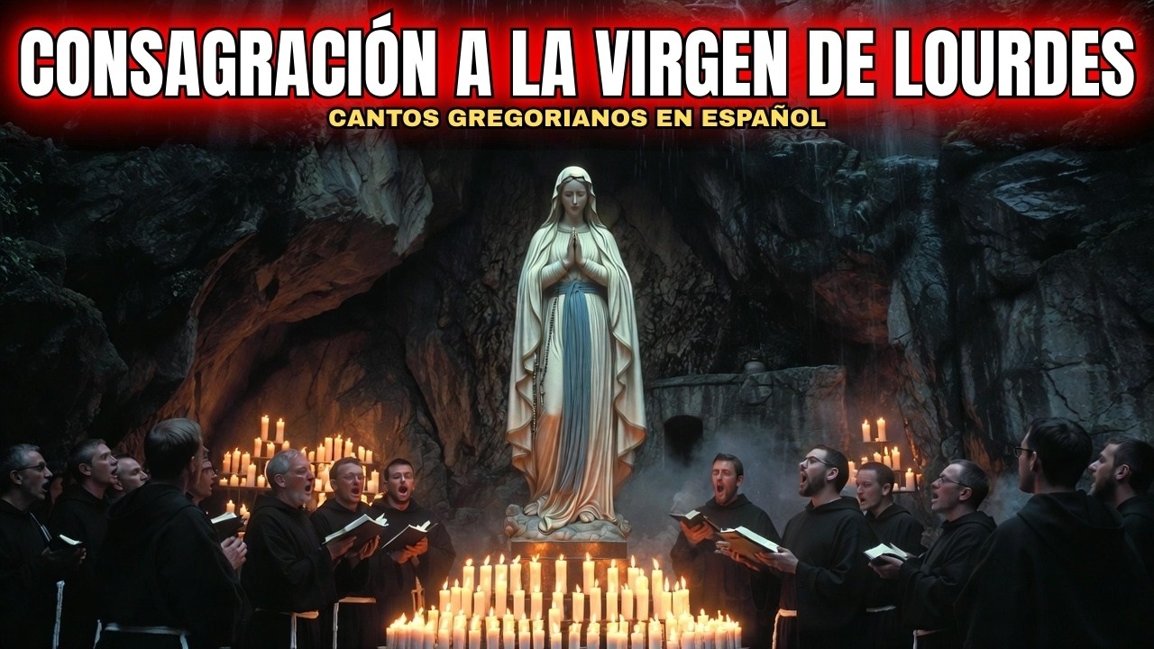 CANTOS GREGORIANOS EN ESPAÑOL | CONSAGRACIÓN A LA VIRGEN DE LOURDES Y LA INMACULADA CONCEPCIÓN