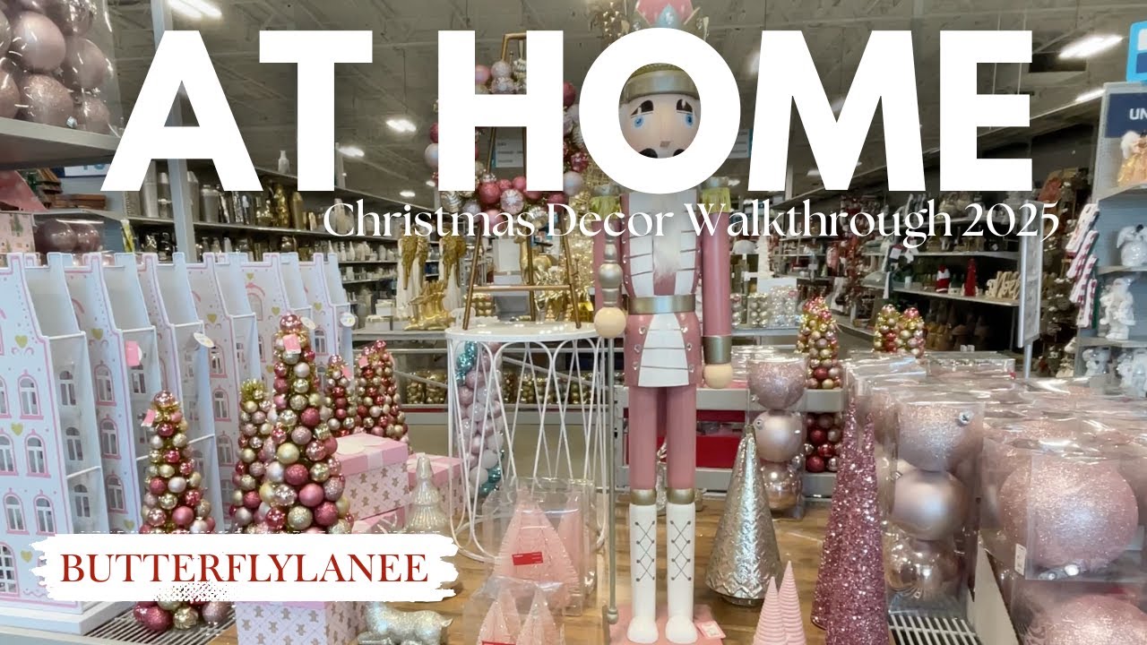 AT HOME STORE CHRISTMAS SHOP WITH ME 2025 🎄🎀 | Holiday Decor Walkthrough+Holiday Home Decor Shopping