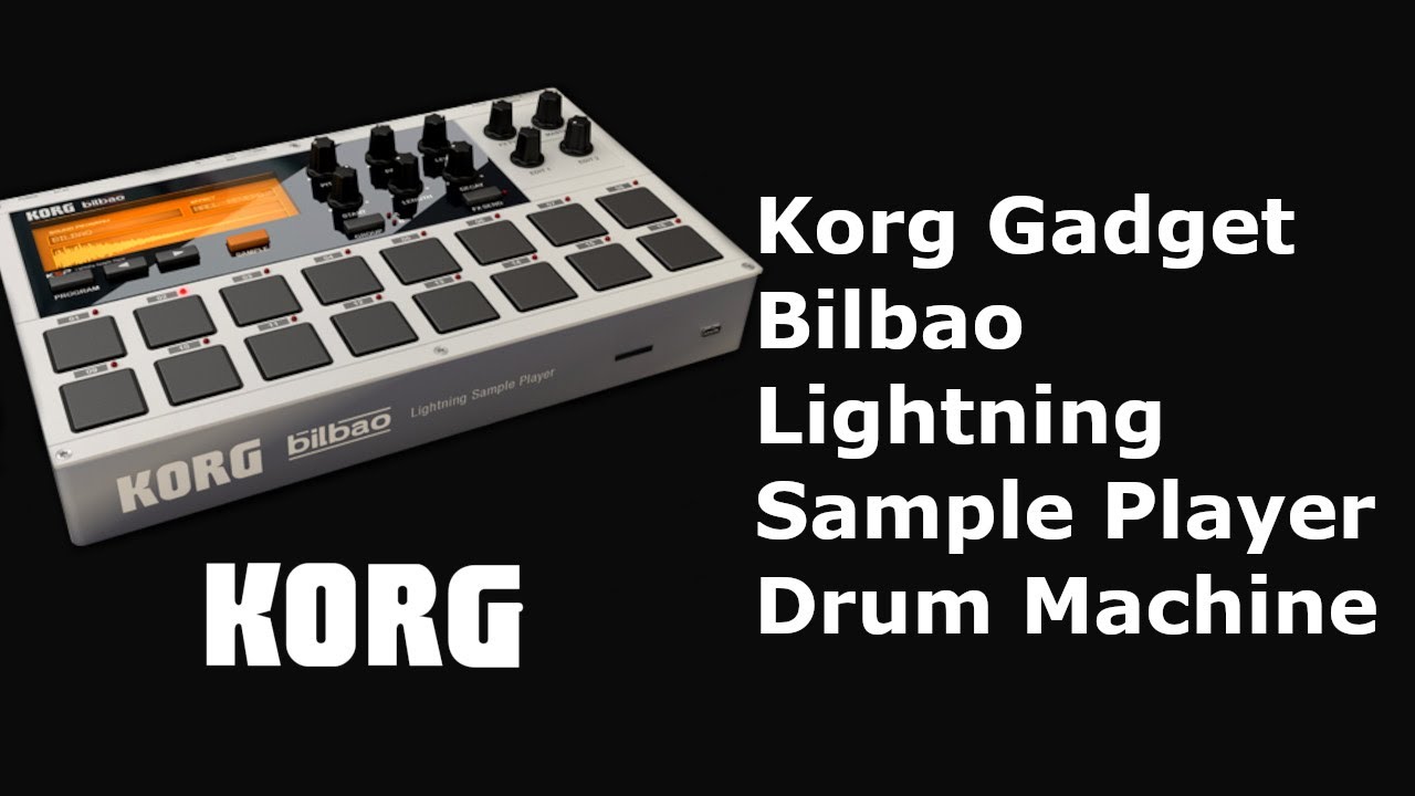 Bilbao Lightning Sample Player Drum Machine Gadget in Korg Gadget 2! Import your own drum samples!