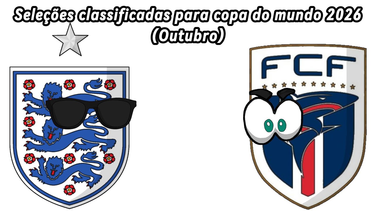 Seleções Classificadas para copa do mundo 2026(Outubro)