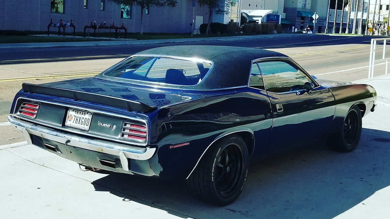 70 383 big block Cuda project. American muscle going overseas. California roadtrip, England bound