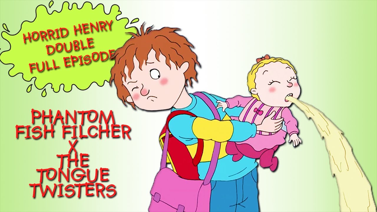 Phantom Fish Filcher - The Tongue Twisters | Horrid Henry DOUBLE Full Episodes | Season 4