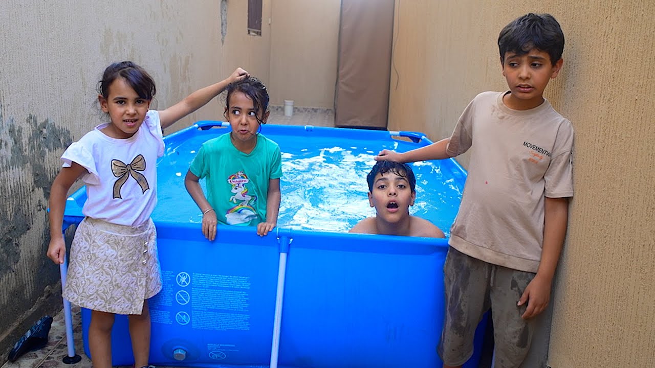 ميمي تطرد شفا والجار المزعجين برا المسبح ! shfa