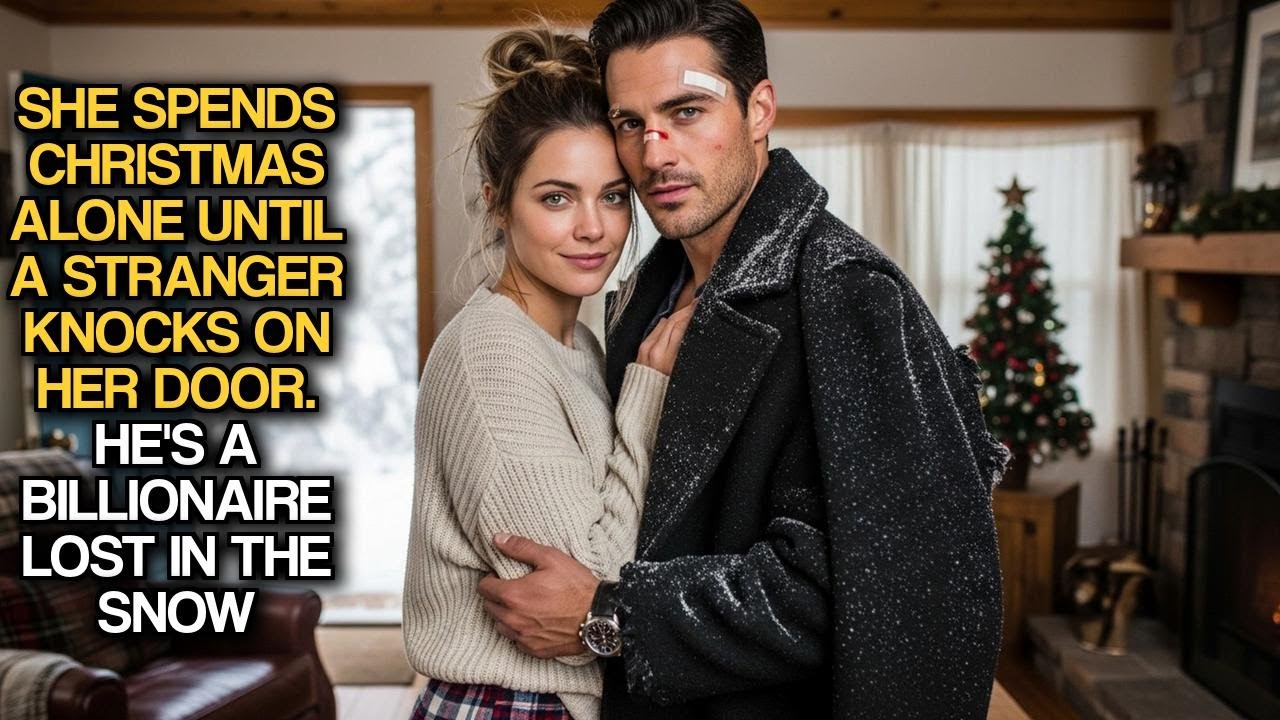 She Spends Christmas Alone Until a Stranger Knocks on Her Door. He's a Billionaire Lost in the Snow