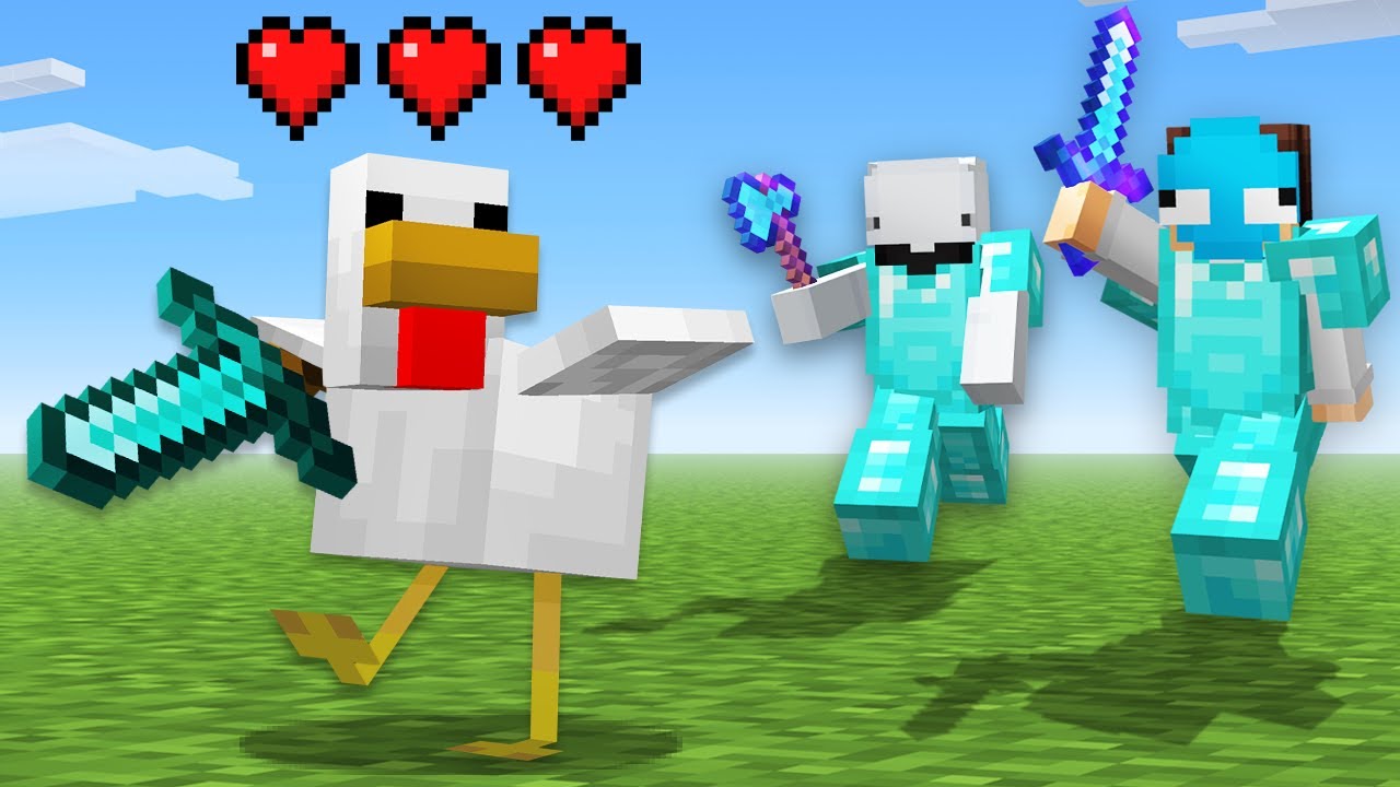 Minecraft Manhunt, but I Randomly Shapeshift...