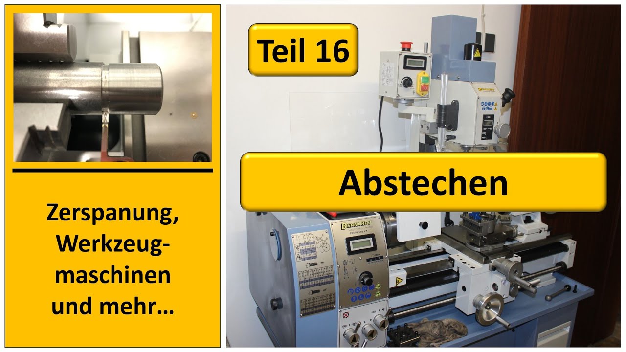 Abstechen eines 24mm Rundmaterials aus Stahl