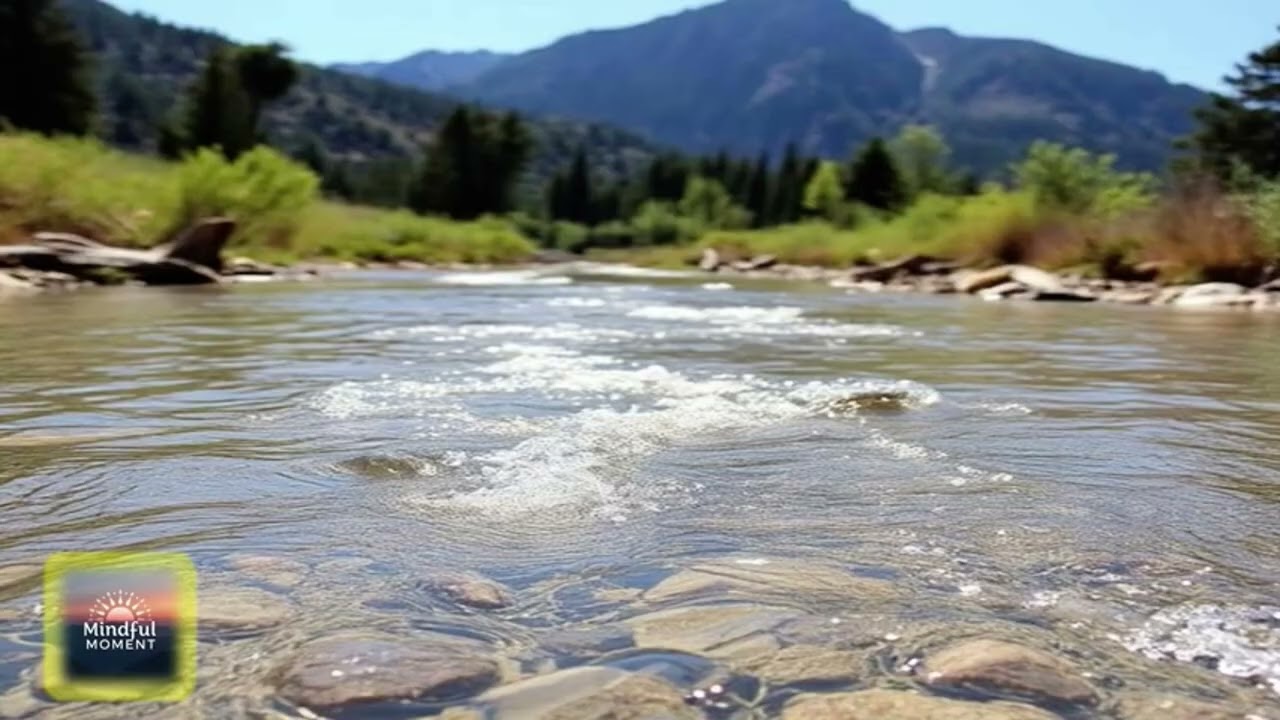 Uninterrupted Running water with soothing music #asmr
