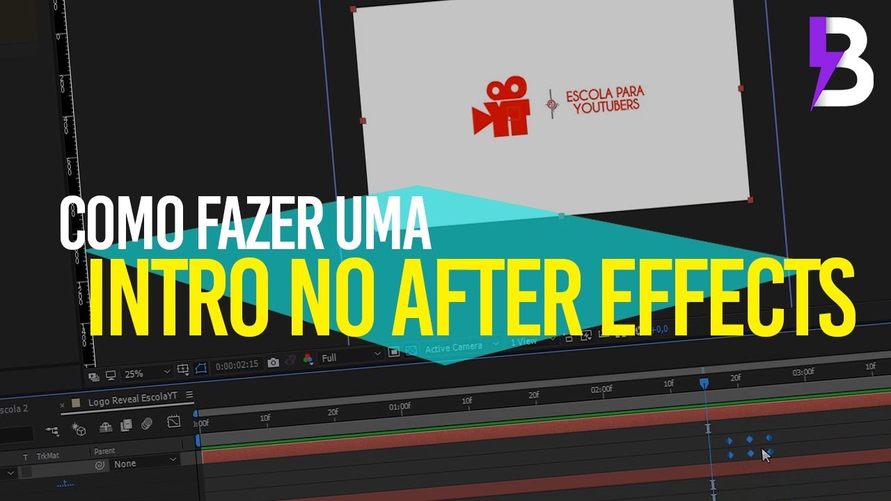 COMO FAZER UMA INTRO LOGO REVEAL no AFTER EFFECTS ft. ESCOLA PARA YOUTUBERS