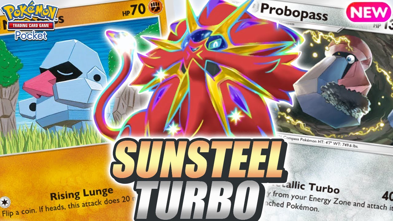 NEW METAL ENGINE ! PROBOPASS Turbocharges SOLGALEO ! - Pokemon TCG Pocket