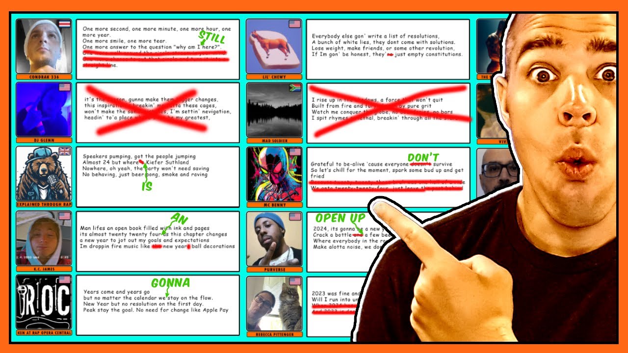 I Created A Rap Verse From 38 of My Subscriber's Lyrics! - How To Rap