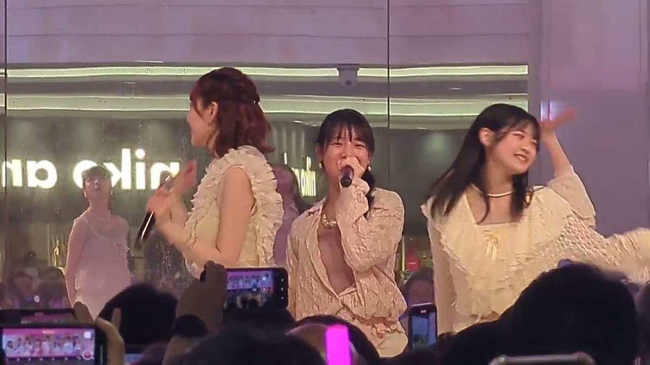 つばきファクトリー　池袋サンシャイン広場　２回目の「My Days for You」　最後方からの撮影