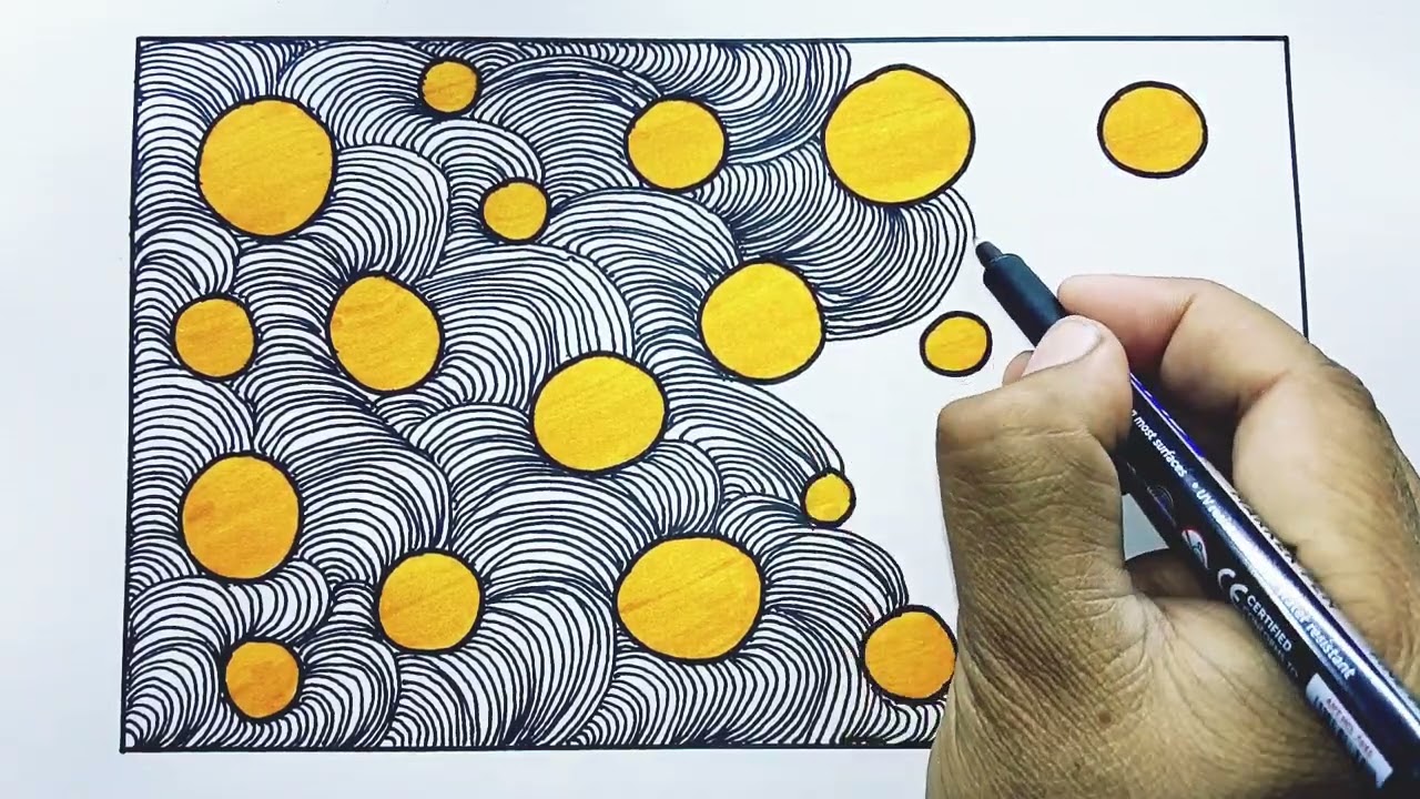 Satisfying pattern 👍| new design | drawing video | @vikaspathri-arts353 