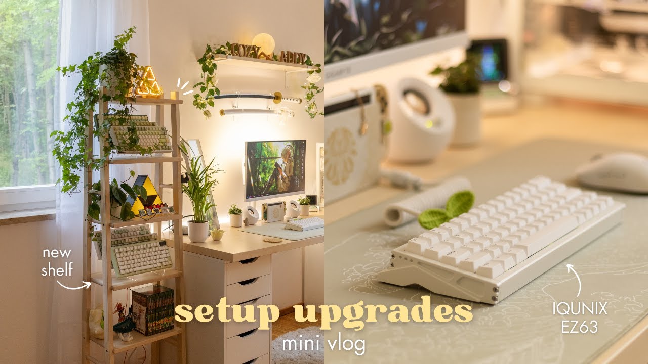 setup upgrades | ikea vilto shelf & new gaming keyboard