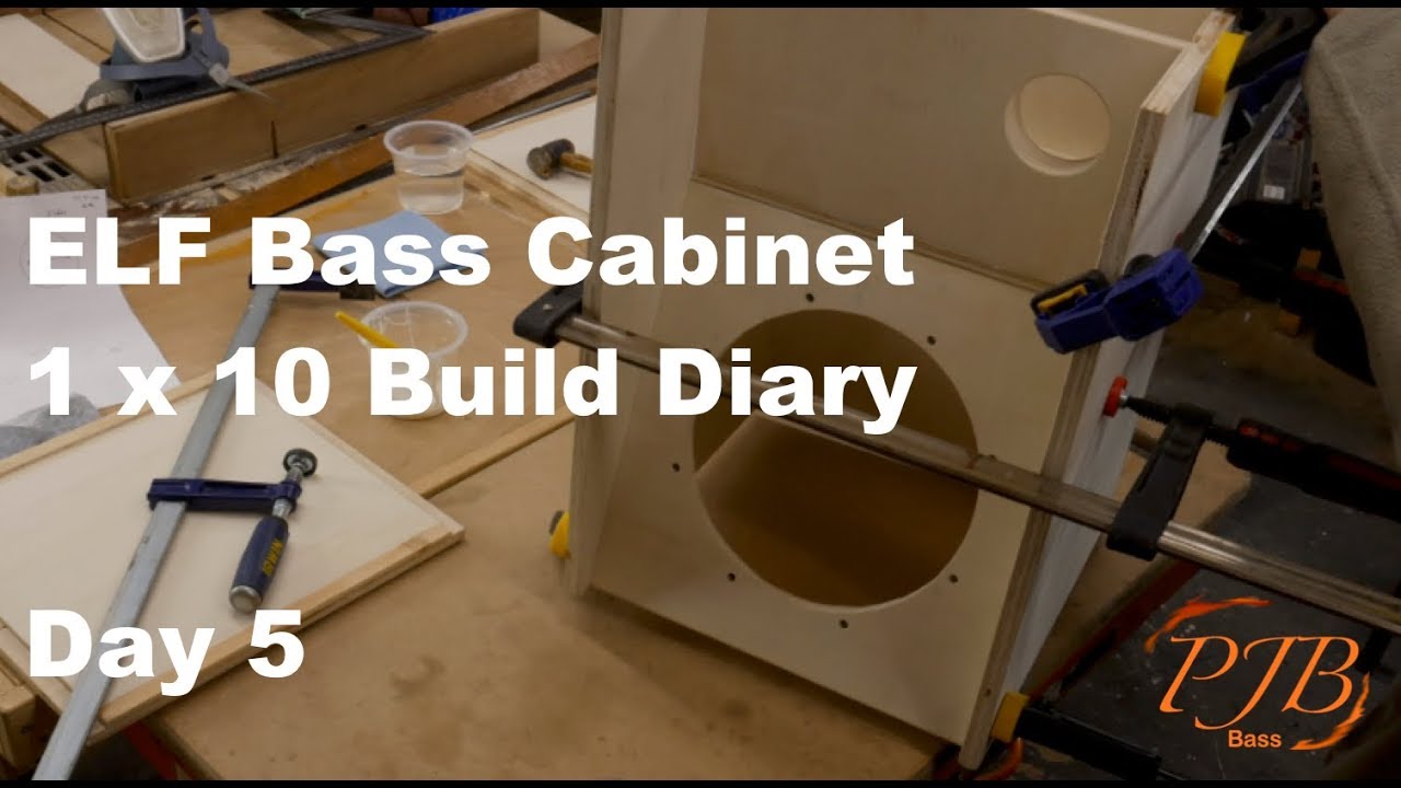 DIY 1 x 10 Bass Guitar Cabinet Build Diary Part 5