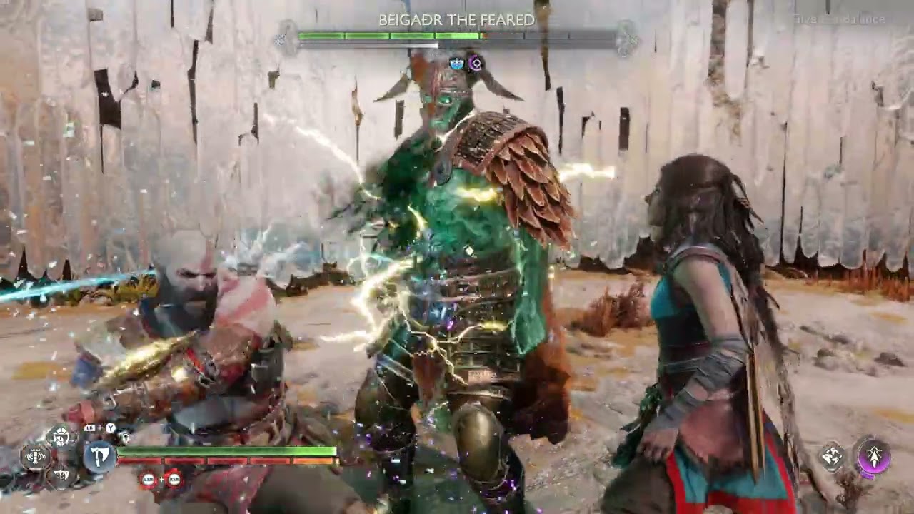 God of War Ragnarok (PC) Berserker Beigaðr the Feared (No Damage / Axe Only)