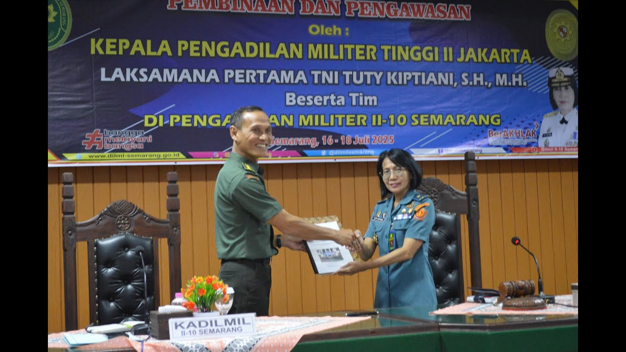 Pembinaan dan Pengawasan Kadilmilti II Jakarta Juli 2025