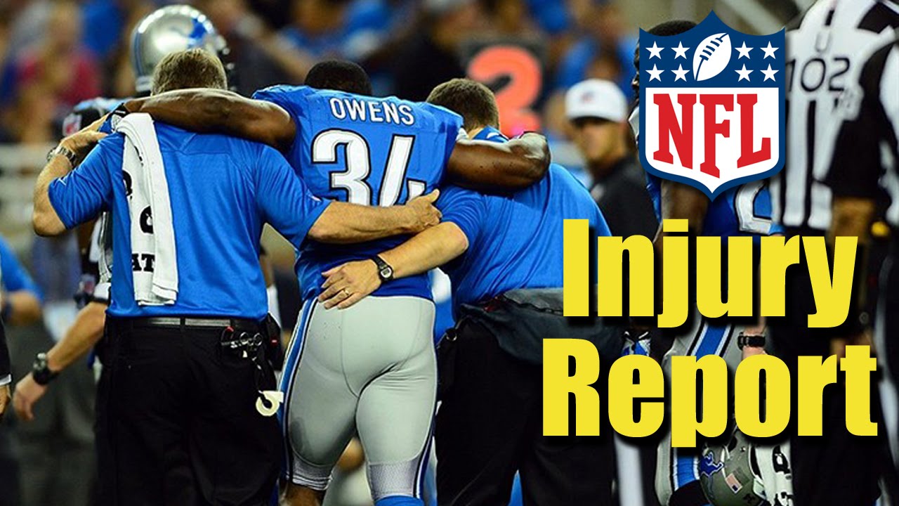 Latest NFL Injury Report