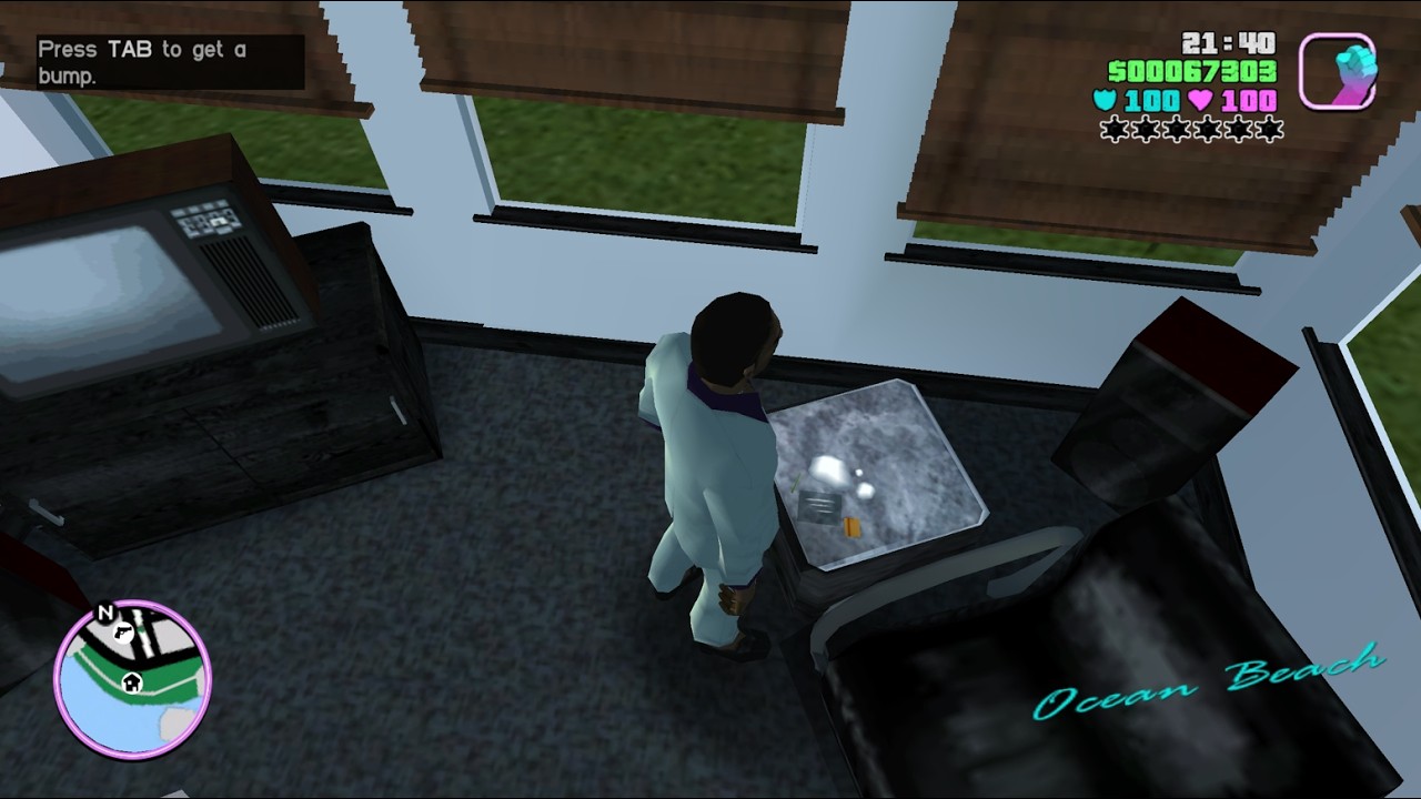 GTA Vice City: The Backstabber's Blues side effects