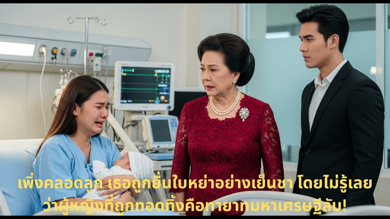 เพิ่งคลอดลูก เธอถูกยื่นใบหย่าอย่างเย็นชา โดยไม่รู้เลยว่าผู้หญิงที่ถูกทอดทิ้งคือทายาทมหาเศรษฐีลับ!