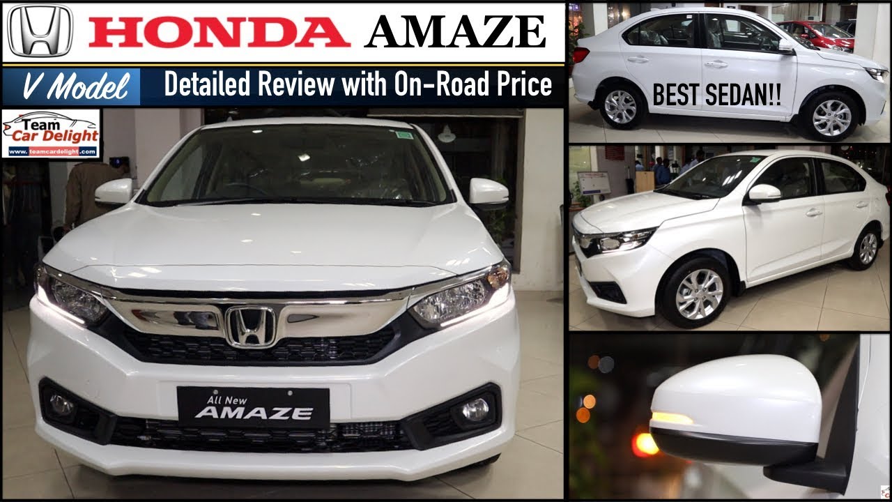 Honda Amaze V 2019 Detailed Review with On Road Price | Honda Amaze V Model