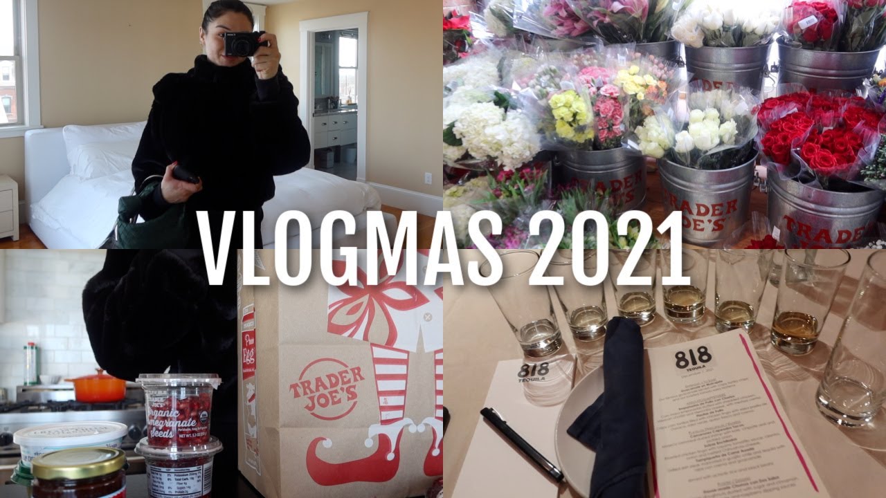 VLOGMAS DAY 7: trader joes haul, rachel comes to visit + 818 tequila tasting!