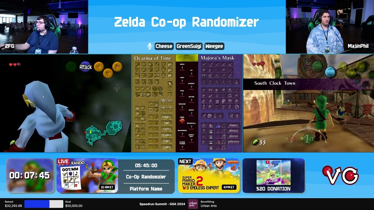 Ocarina of Time x Majora's Mask co-op Randomizer by ZFG and MajinPhil  [Speedrun Summit]
