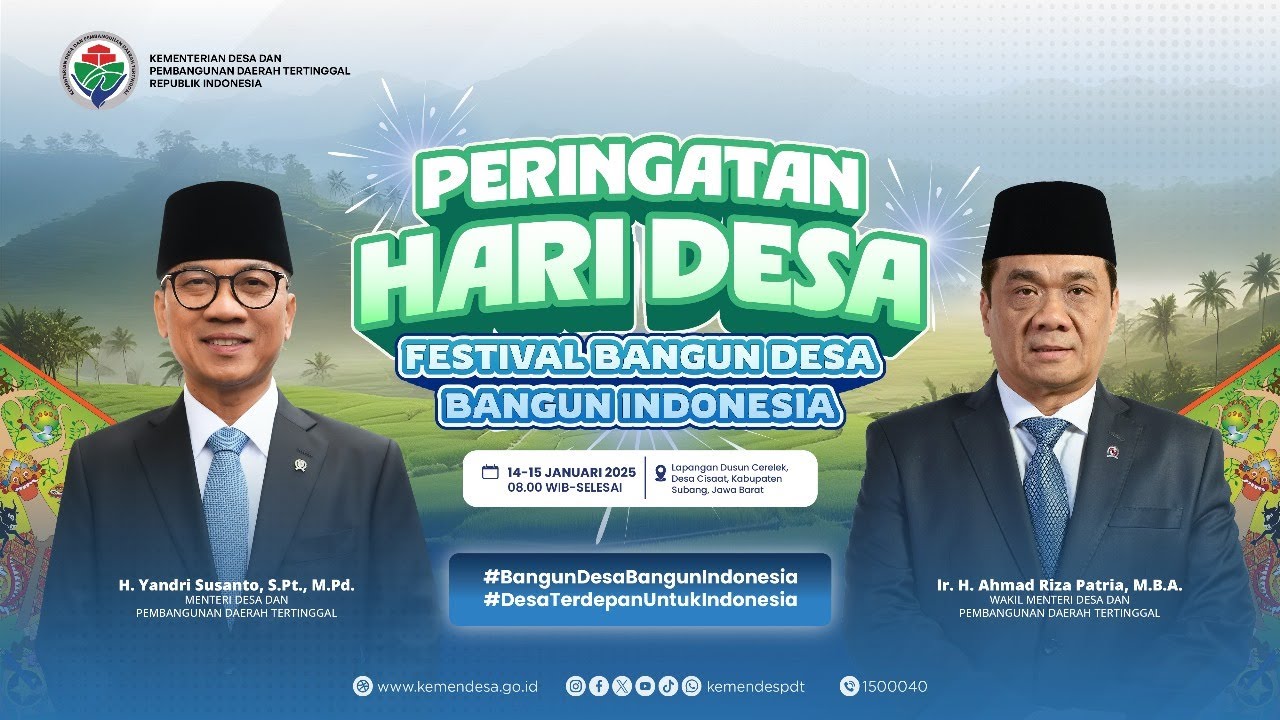 PERINGATAN HARI DESA - FESTIVAL BANGUN DESA BANGUN INDONESIA