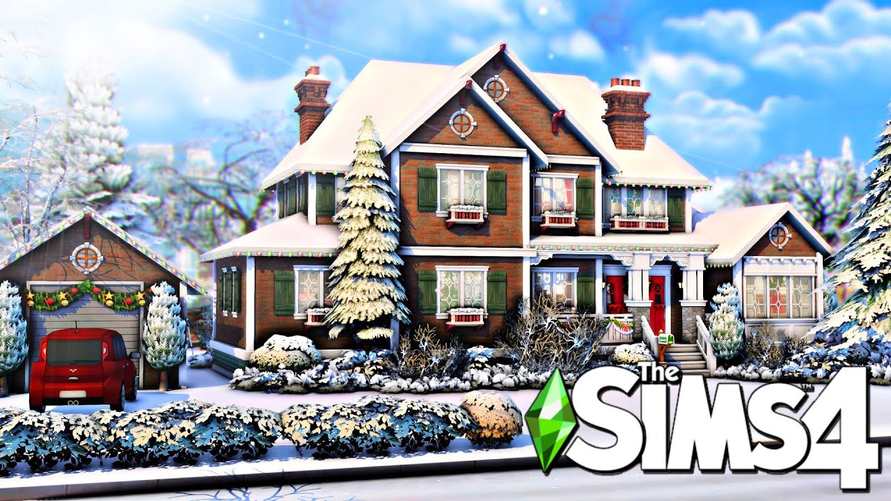 Big Happy Christmas Family Home 🎄 || The Sims 4 Speed Build